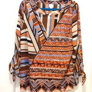 CHICO’S Size 2 Tunic Top